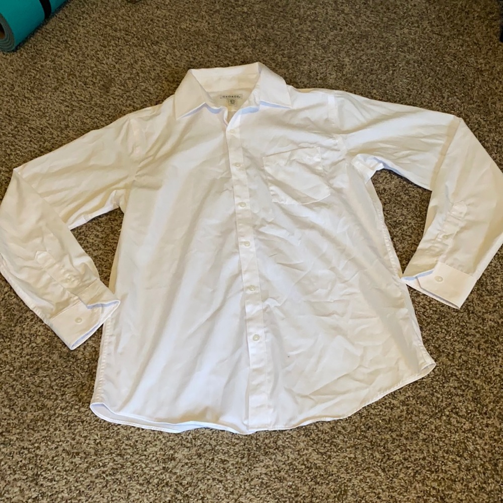 George White Button Down Dress Shirt